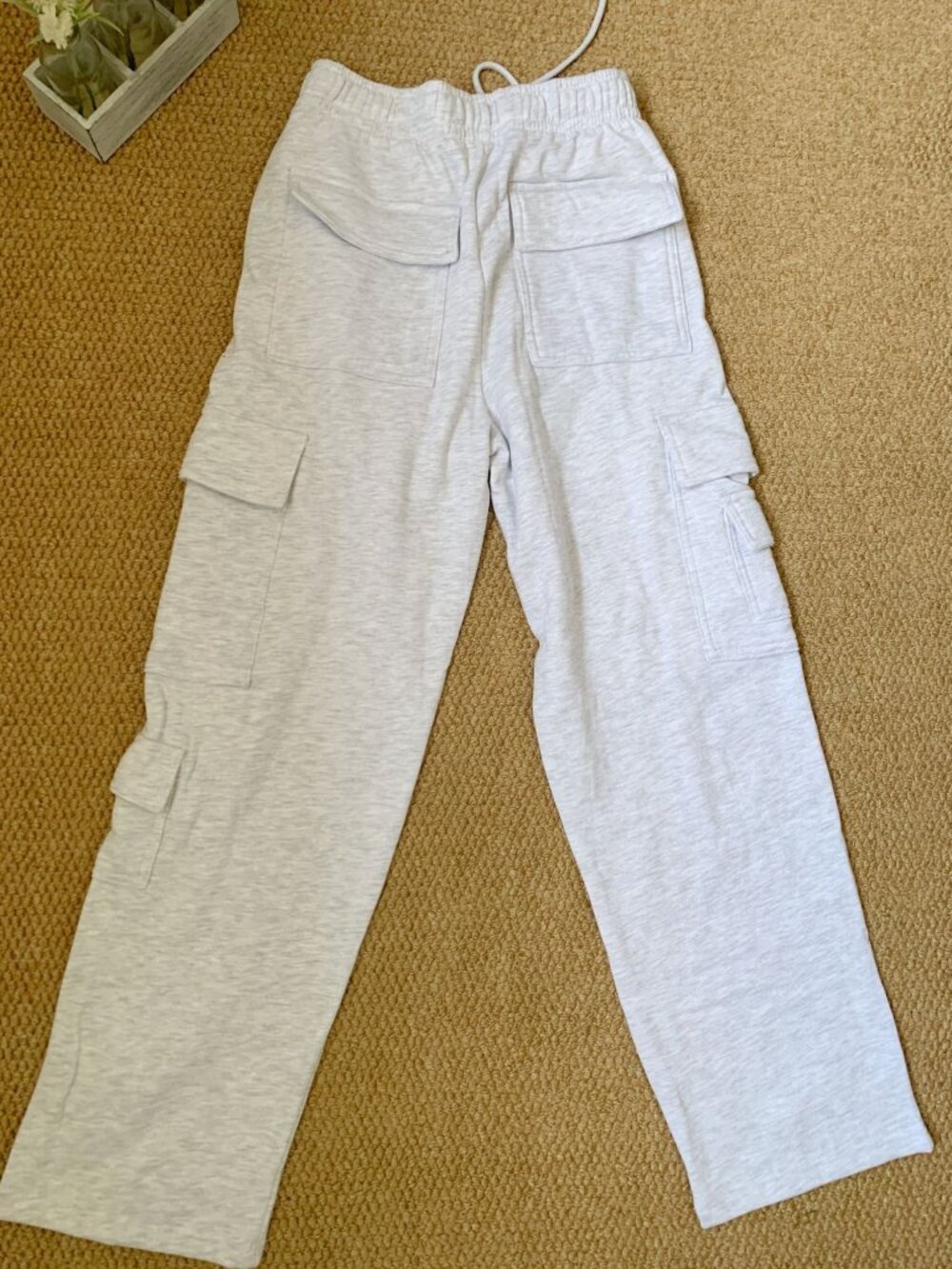 GARAGE UltraFleece Cargo Sweatpants Heather Grey Cargo Joggers S - Picture 8 of 8